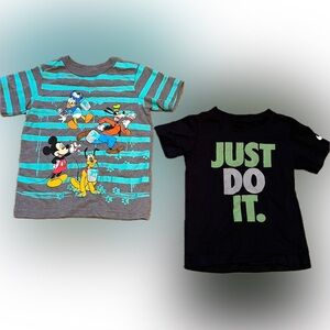 Two boys size xs (4) t-shirts - lots of life left!